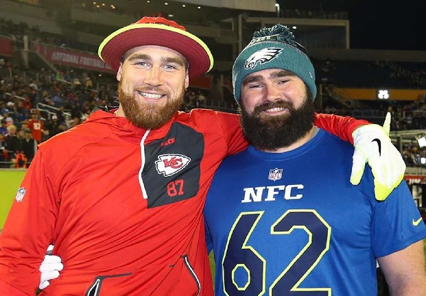 Travis Kelce Celebrates brother